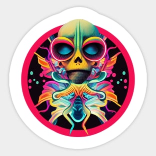 alien rave Sticker